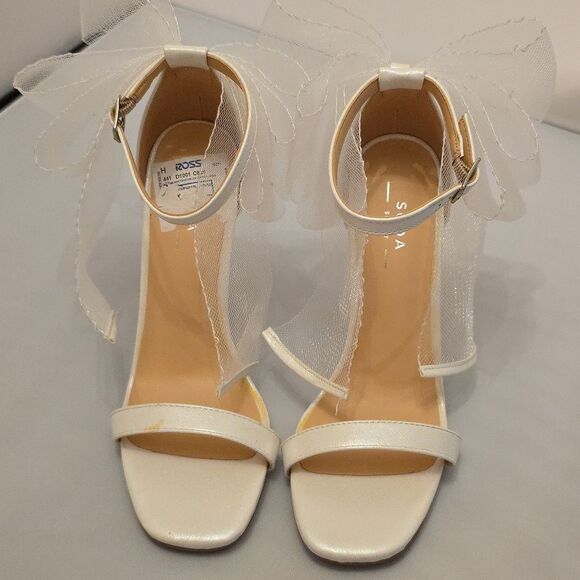 SODA ELEGANT STILETTO STRAPPY HEEL  with BOW SANDAL - Picture 4 of 16